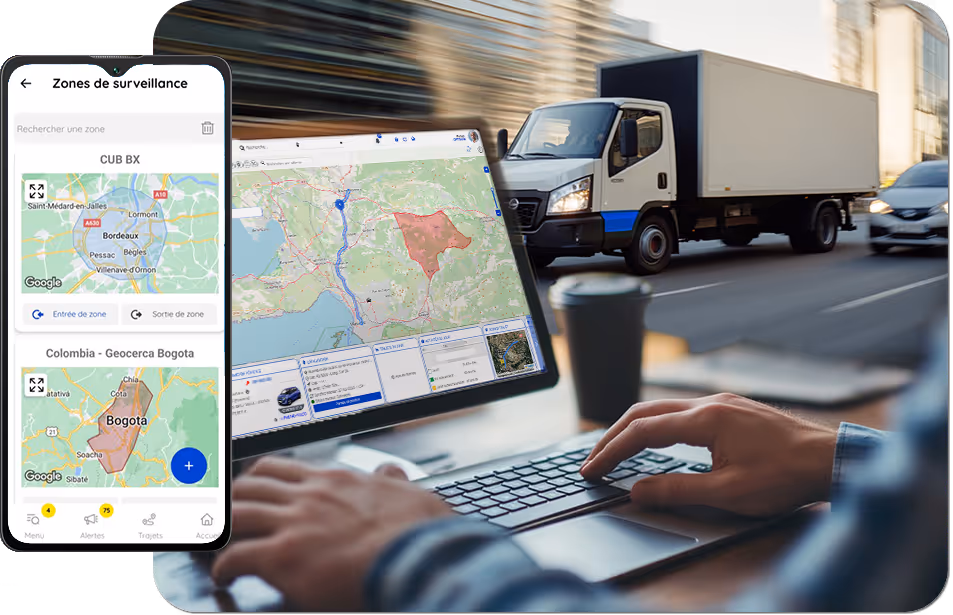 Geolocation of corporate vehicles