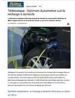 Télématique : Optimum Automotive suit la recharge à domicile