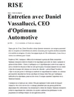 Entretien avec Daniel Vassallucci, CEO d'Optimum Automotive