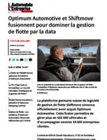 Optimum Automotive et Shiftmove fusionnent pour dominer la gestion de flotte par la data