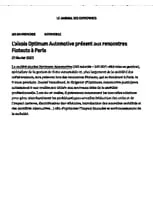 L’aixois Optimum présent aux rencontres Flotauto à Paris
