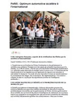PARIS : Optimum automotive accélère à l’international