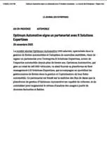 Optimum Automotive firma una asociación con RSolutions Expertises