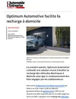 Optimum Automotive facilite la recharge à domicile