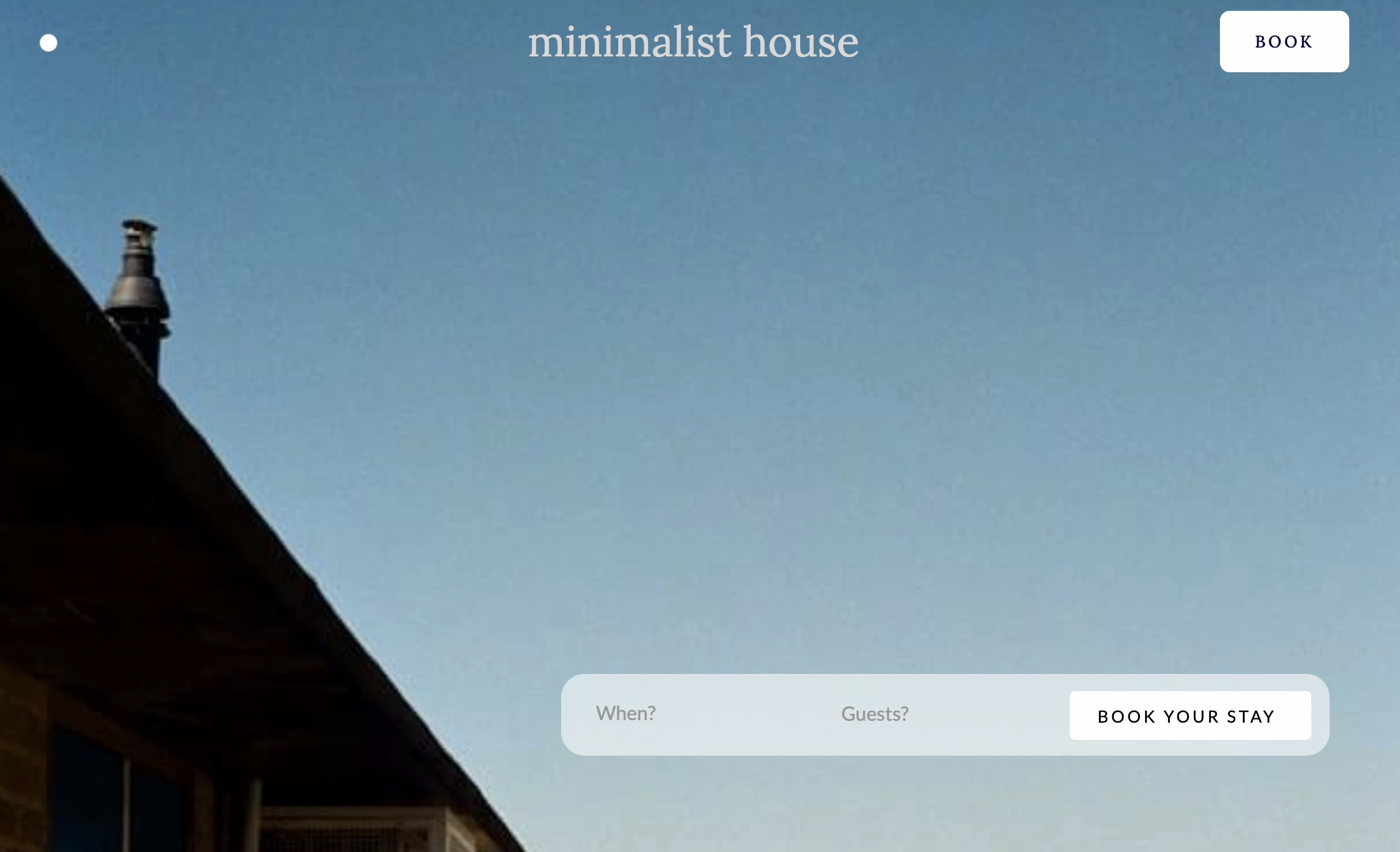 The Minimalist Stay hotel website design by @mathilde__studio
