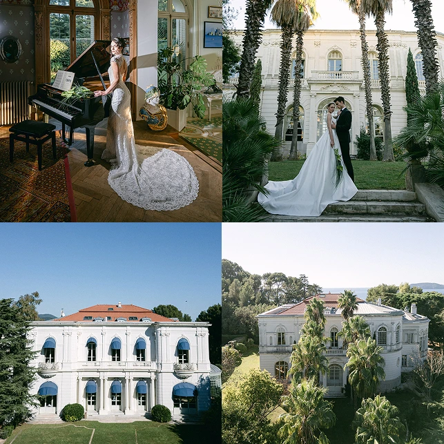 Domaine Rocabella partenaire de DV Traiteur - 4 images vue du domaine interieur et exterieur