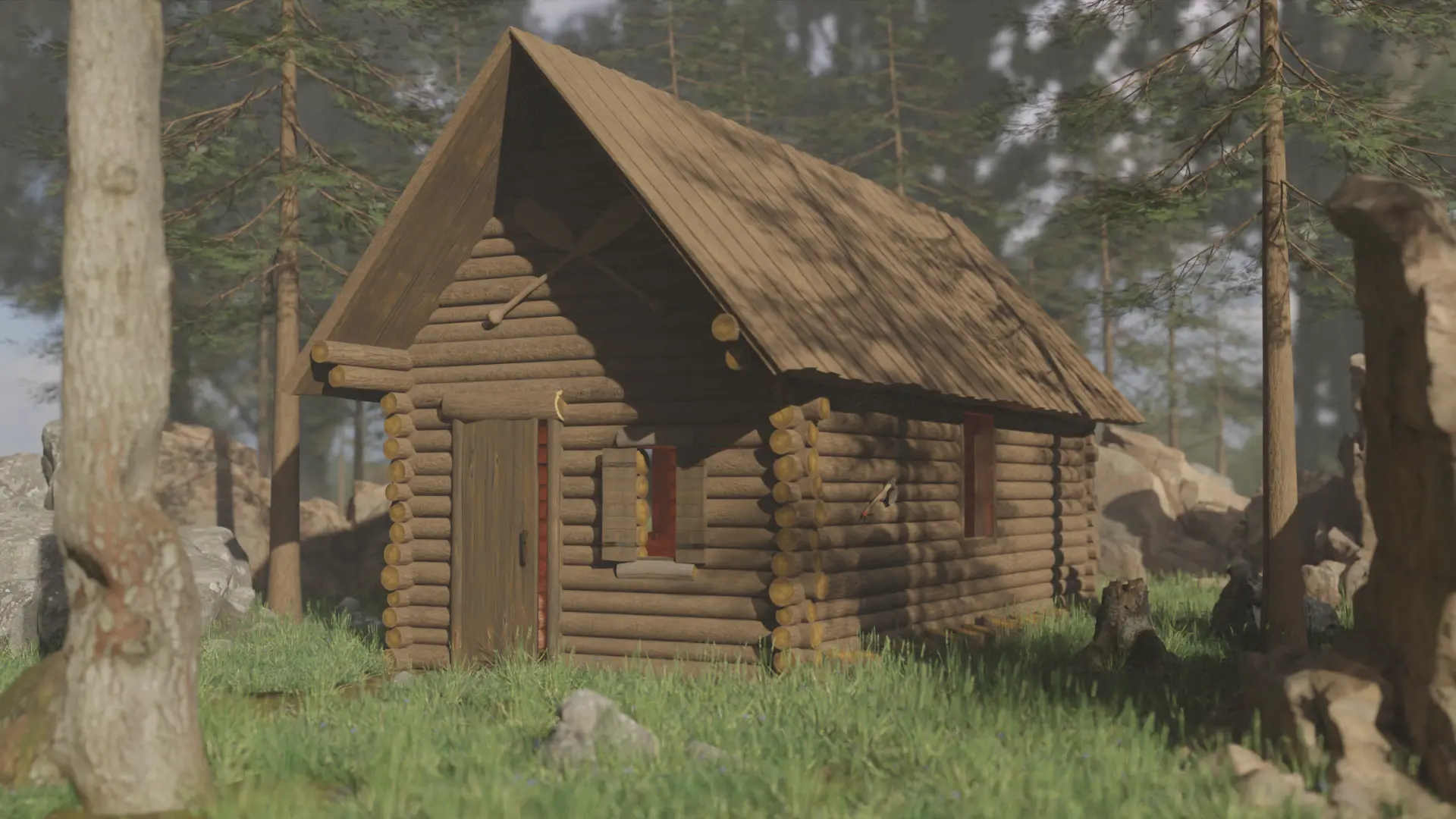 Log cabin Render