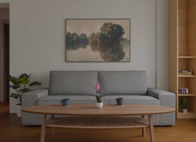 Home interior 3D render