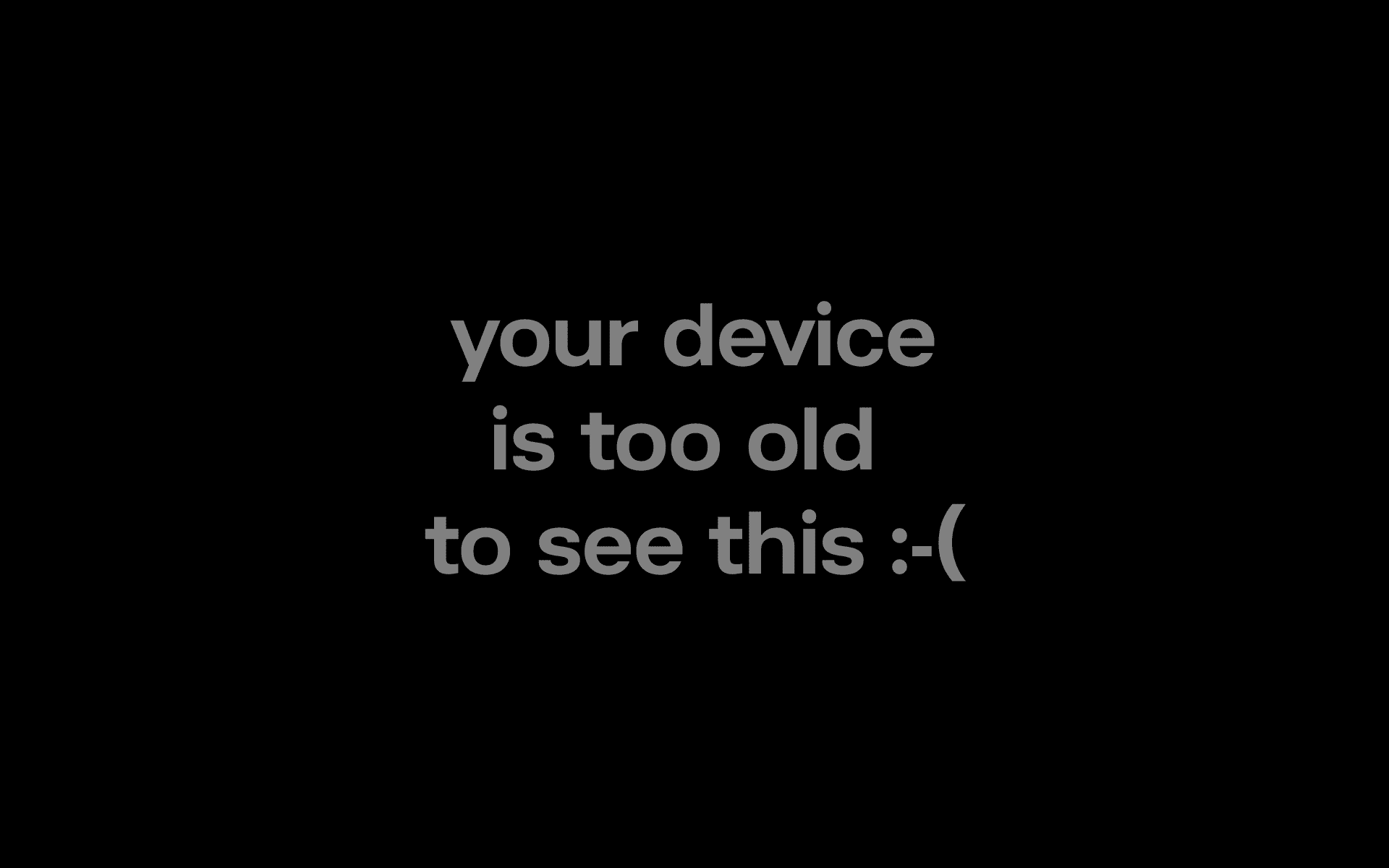 Old device placeholder