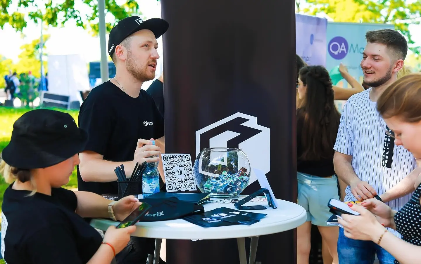 Unibrix CEO discussing modular software and product strategy at an industry event