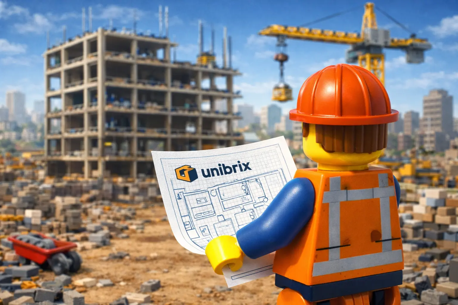 Unibrix builder planning the company’s foundation using a modular approach