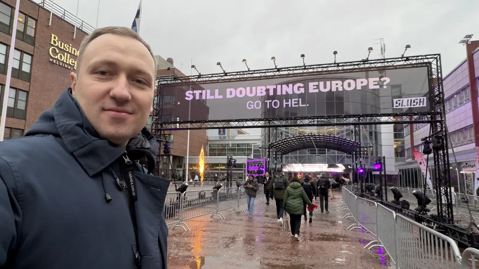 Unibrix CEO Valera at Slush conference exploring opportunities in Finland