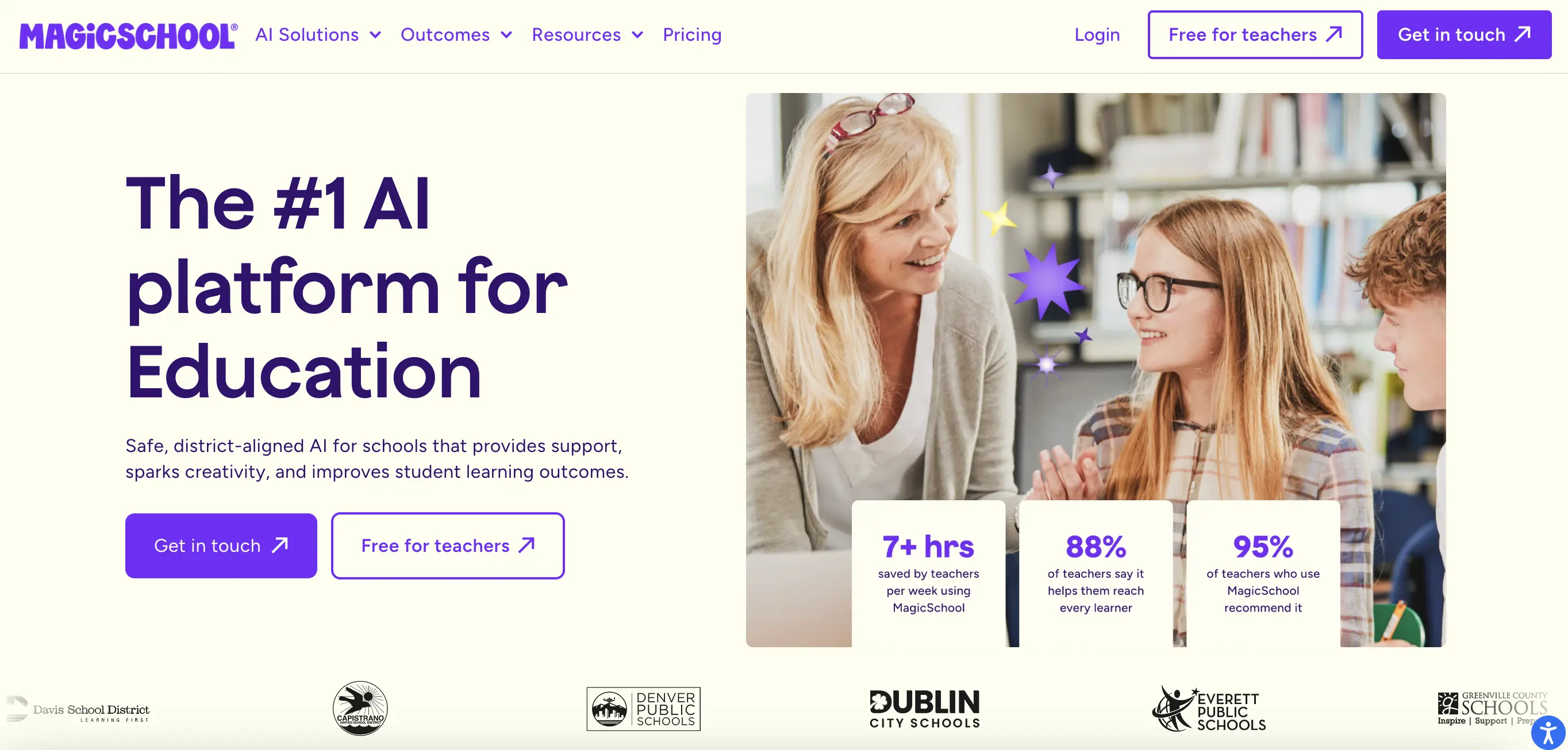 MagicSchool AI education platform helping teachers create lesson plans, classroom resources, and personalized learning materials