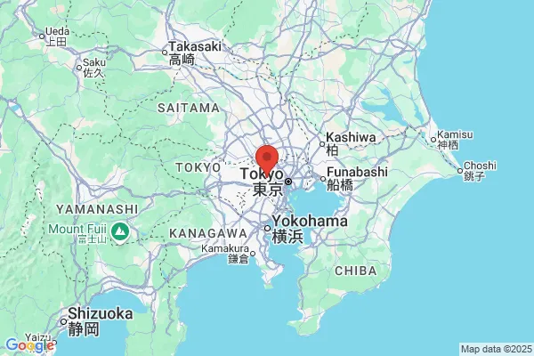 Google Map preview of Suginami City tattoo-friendly onsen in Japan