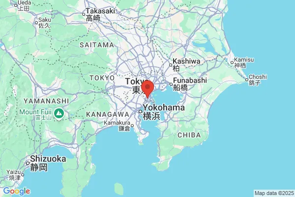 Google Map preview of Ota City tattoo-friendly onsen in Japan