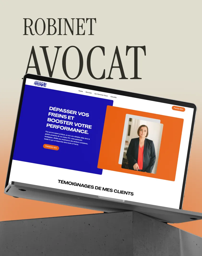 robinet avocat computer mockup lawyer website rebrand