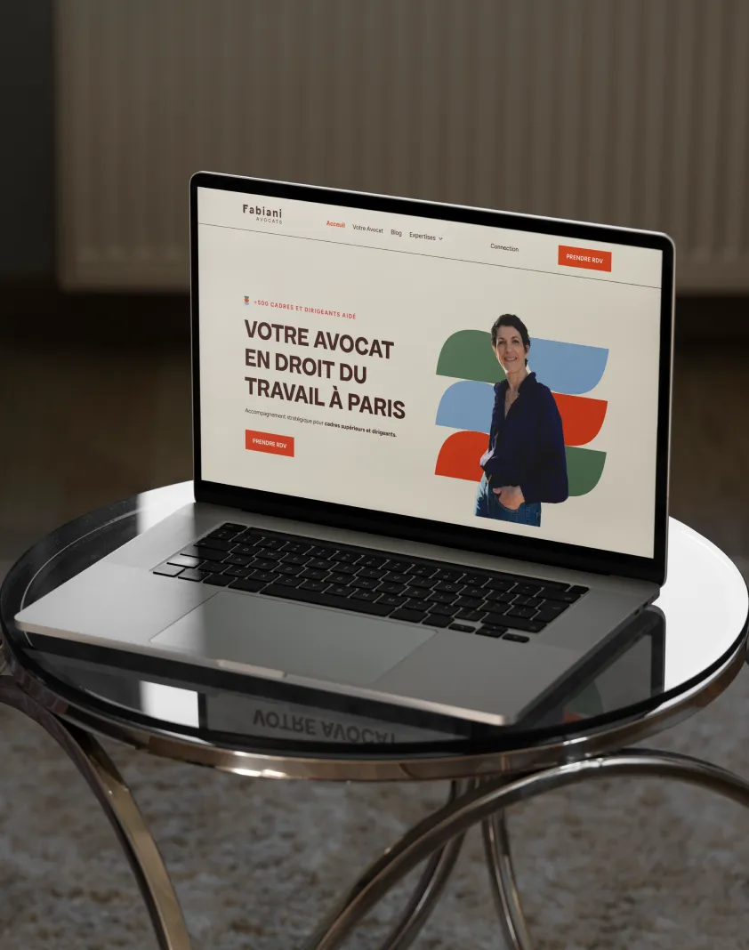 computer mockup lawyer website rebrand