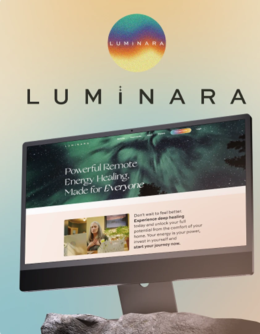 luminara portfolio example of wellness brand design