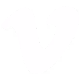 Vimeo logo. white, PNG