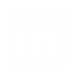 Linked-in logo. white, PNG
