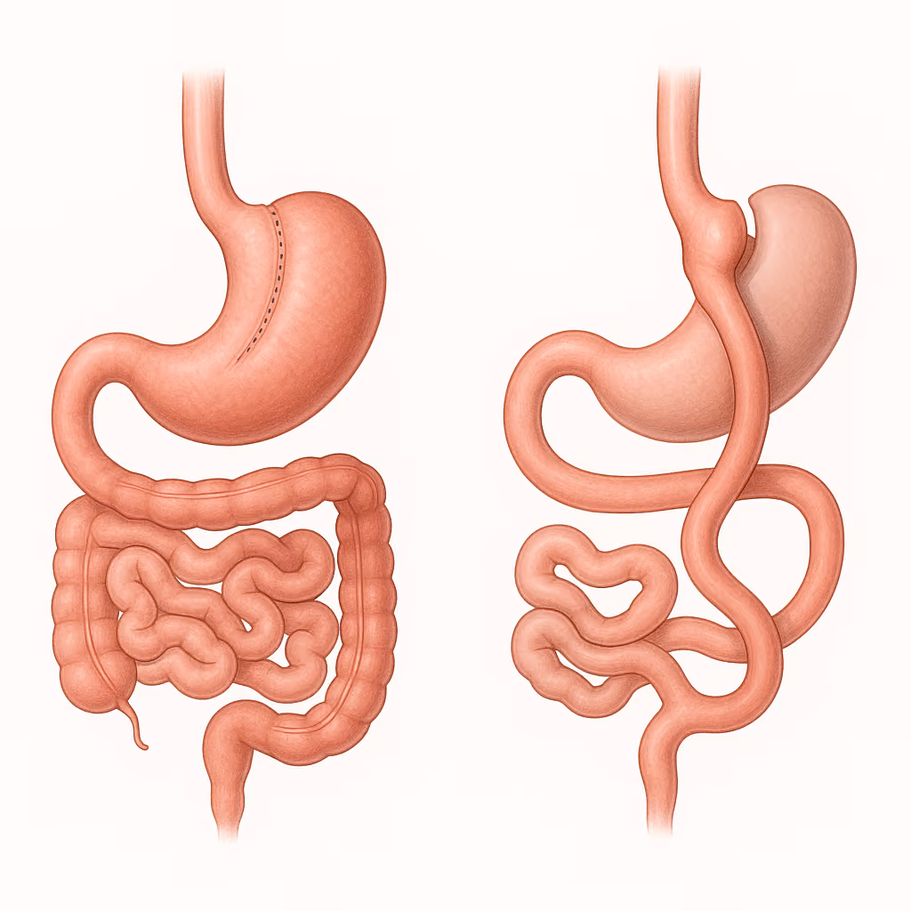 AI-generated featured image for Lifetime Surgical blog post: Gastric Sleeve vs Bypass