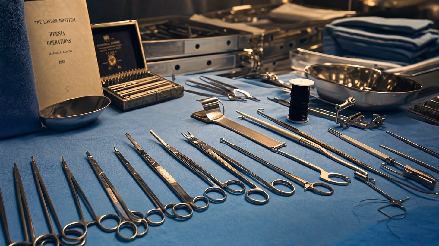 Classic tissue technique surgical instruments for traditional hernia repair