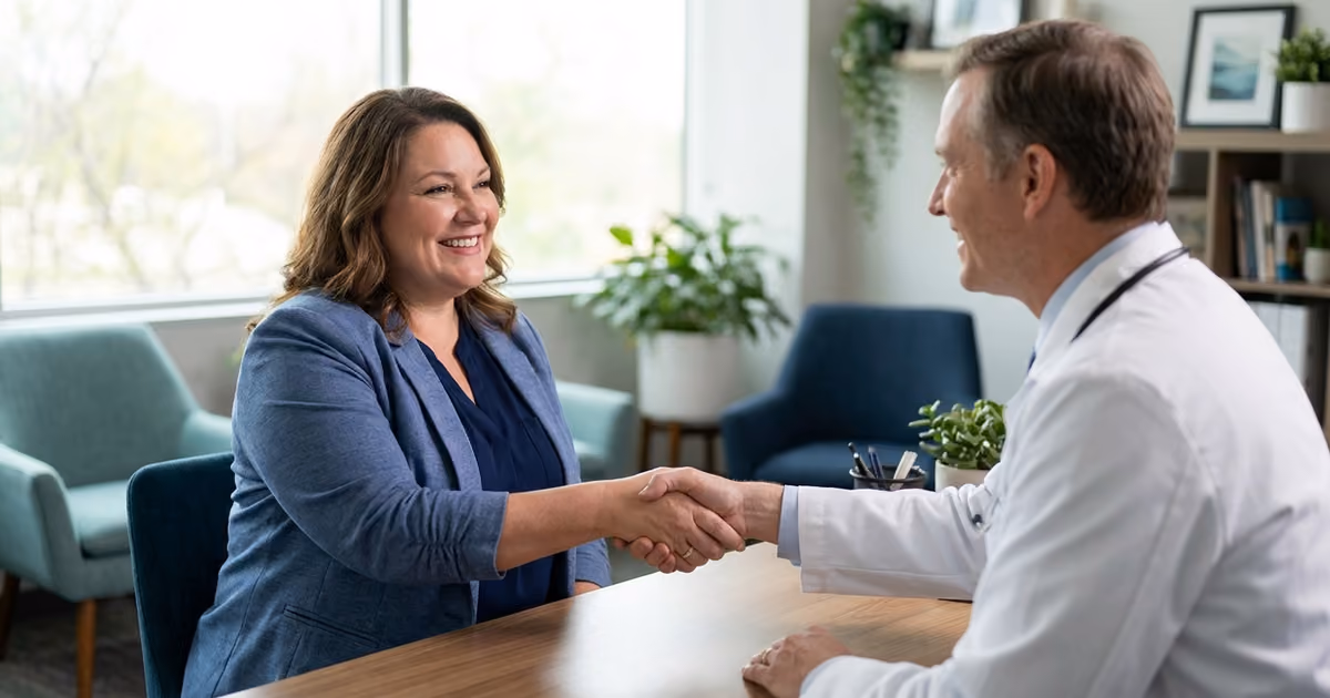Patient meeting a bariatric surgeon for a consultation in San Jose