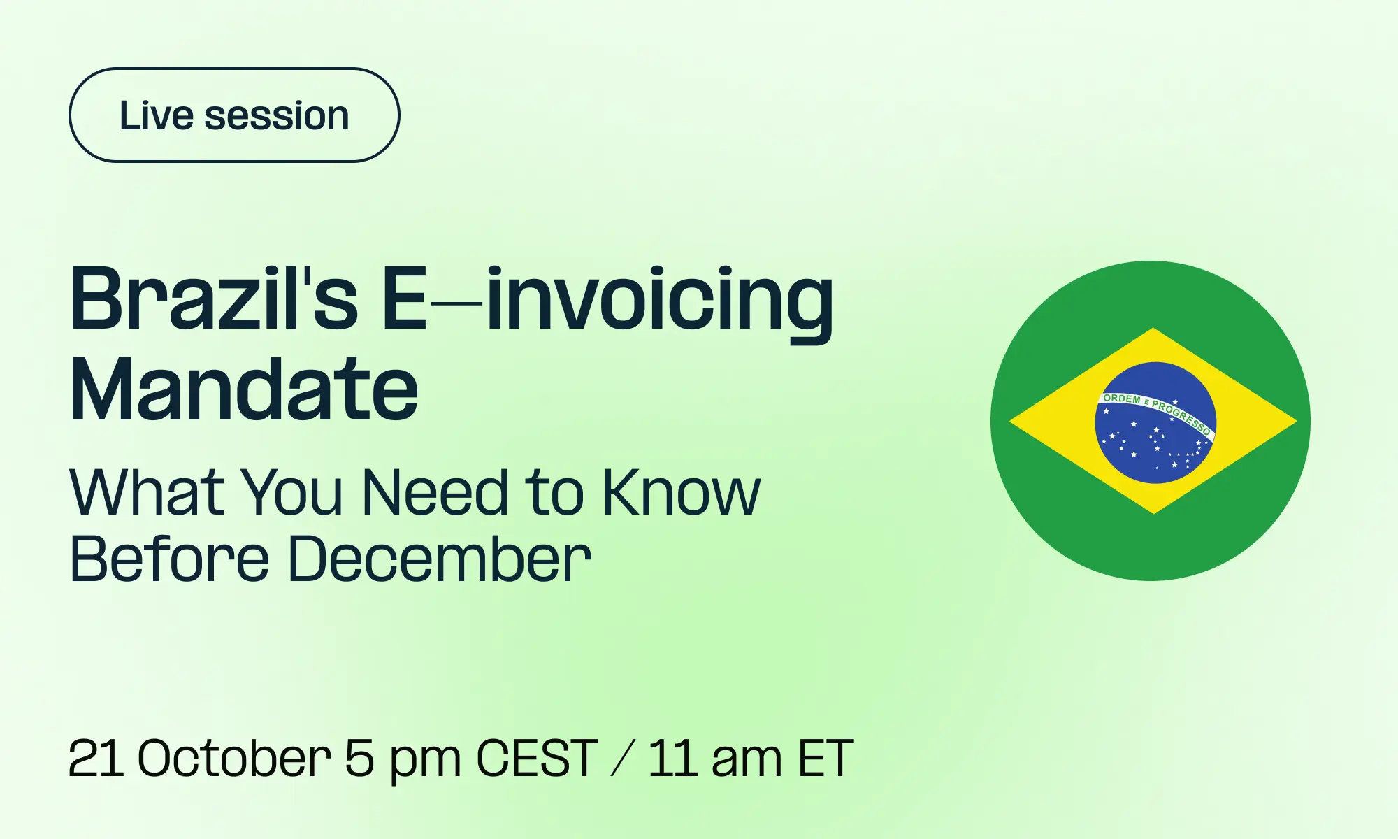 Brazil's E-invoicing Mandate: What You Need to Know Before December