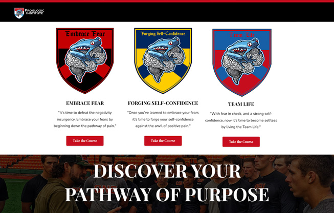 Froglogic Institute website image 