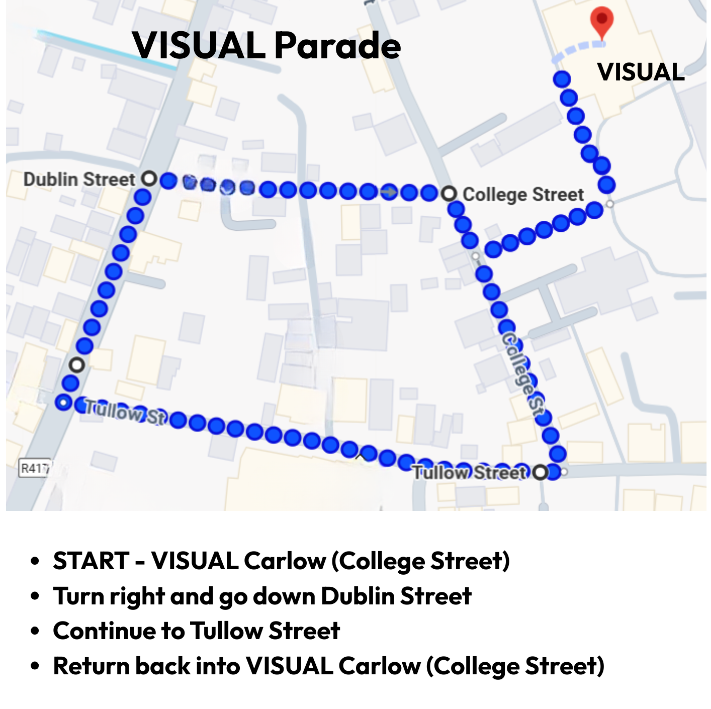 VISUAL parade map