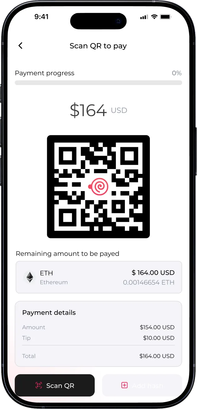 Moca pay screen