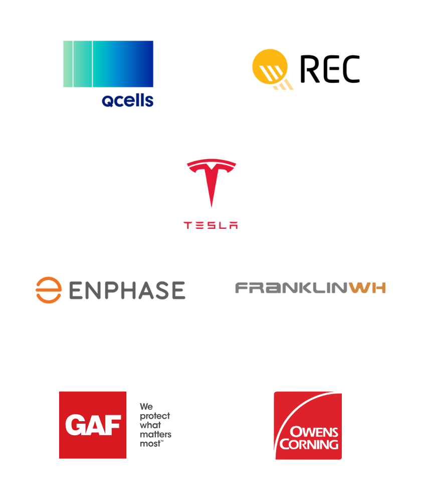 Socios de marcas de energía solar y techado