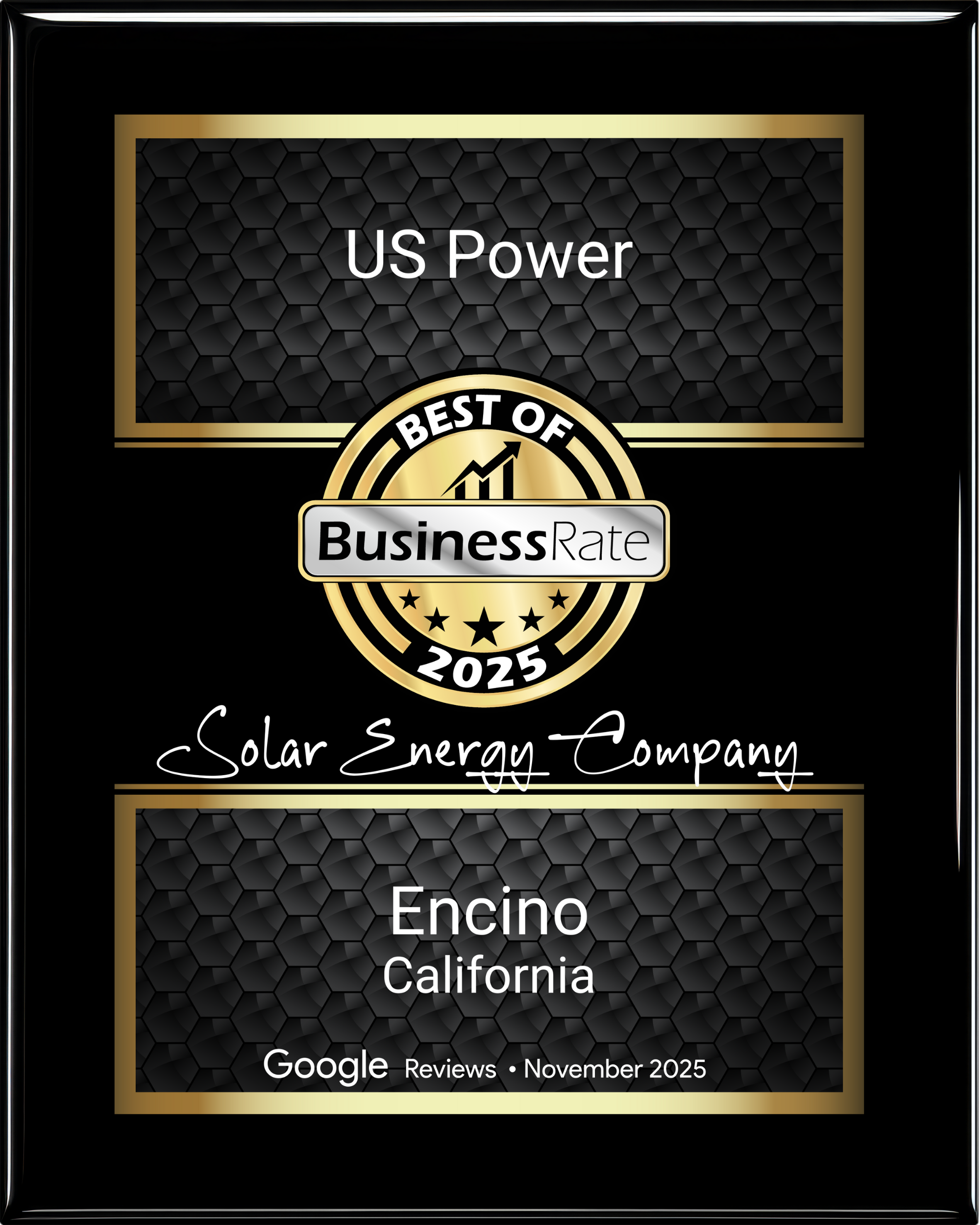 BusinessRate Top Rated Solar Company 2026 Badge