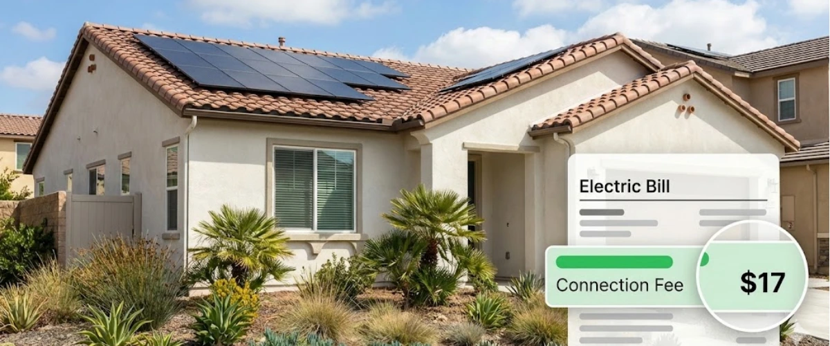 Why You Still Pay a Connection Fee with Solar Panels in California