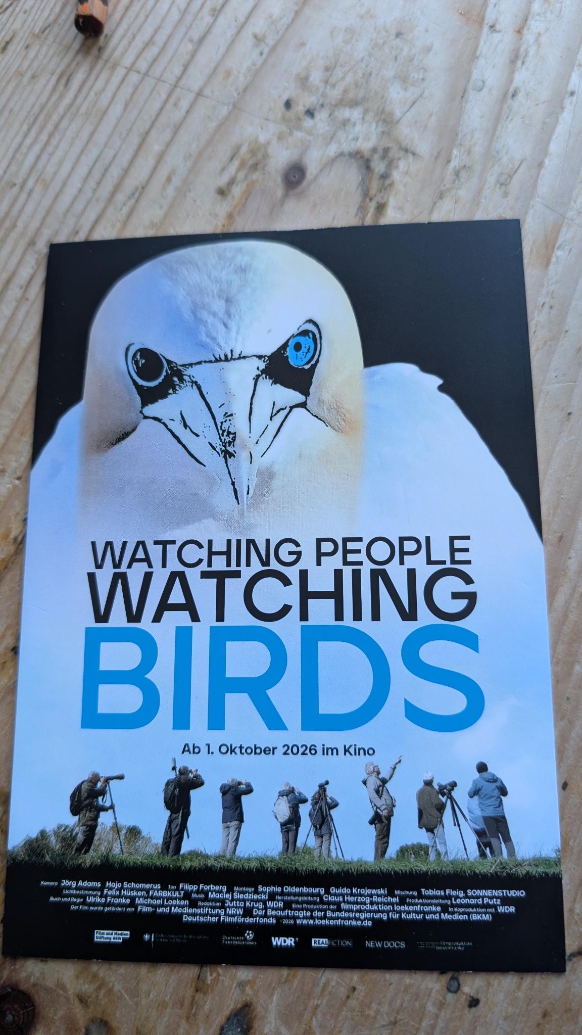 29.09.2026 Kino Film "WATCHING PEOPLE - WATCHING BIRDS" empfehlenswert ab 1.10.