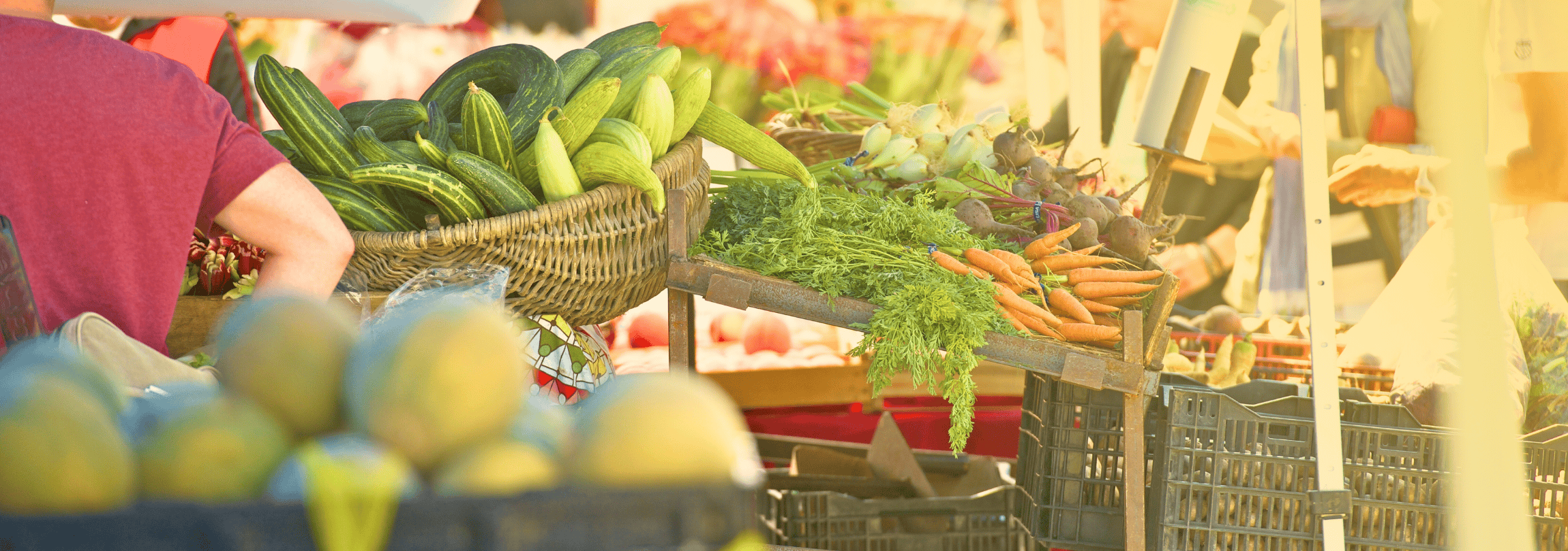Photo of vegetables at an outdoor market
