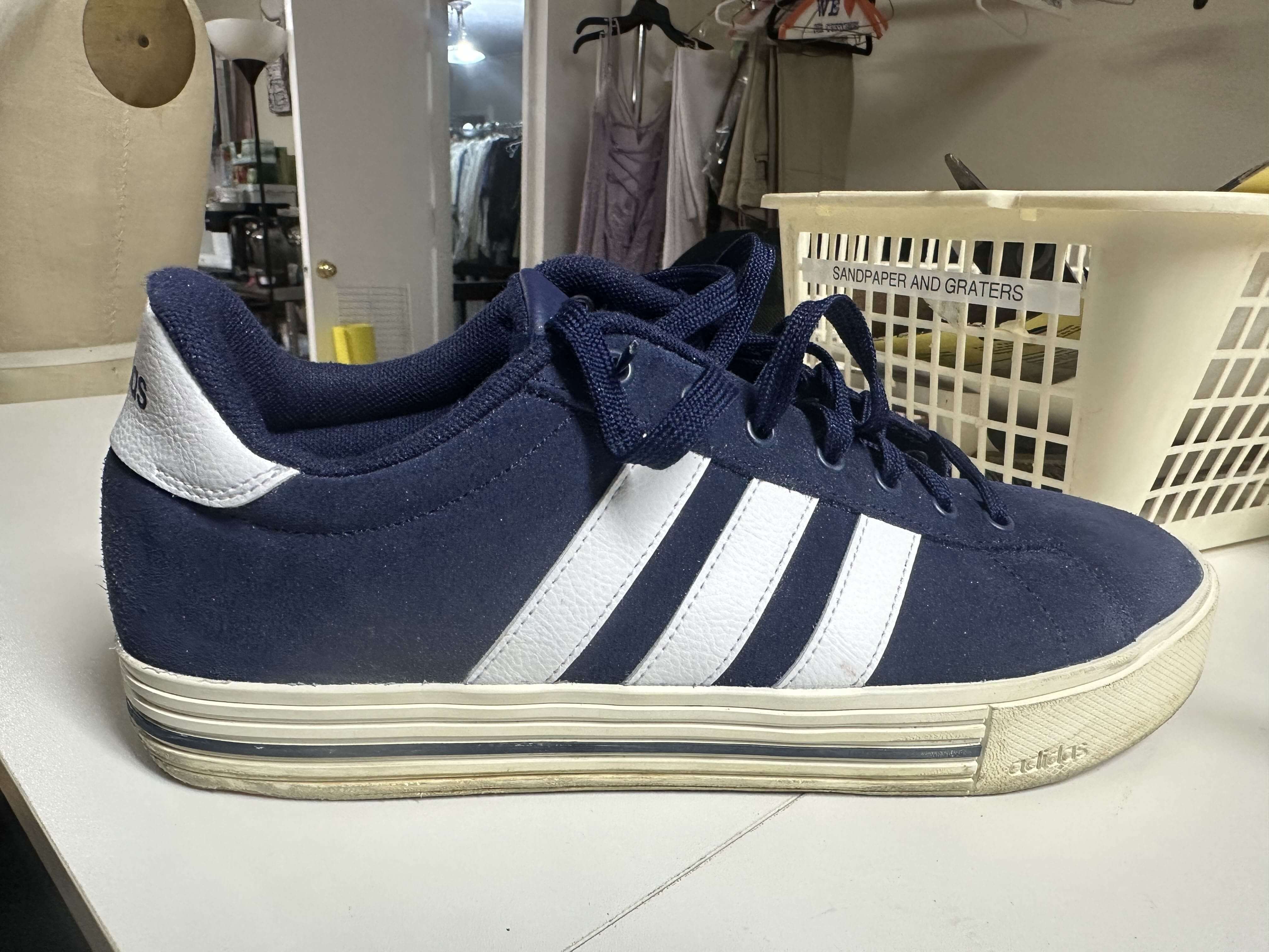 Jung's sneakers, side view