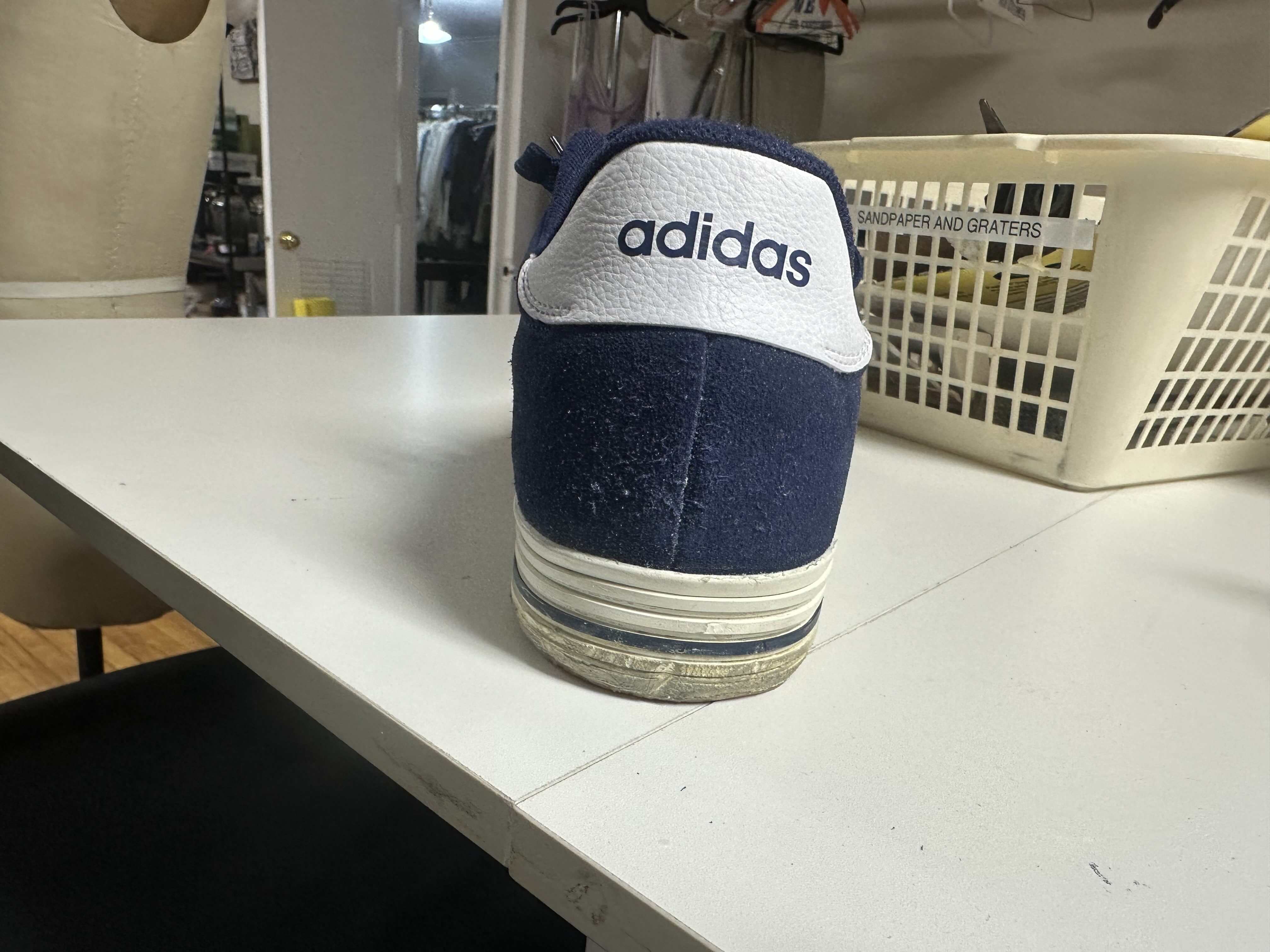 Jung's sneakers, back view