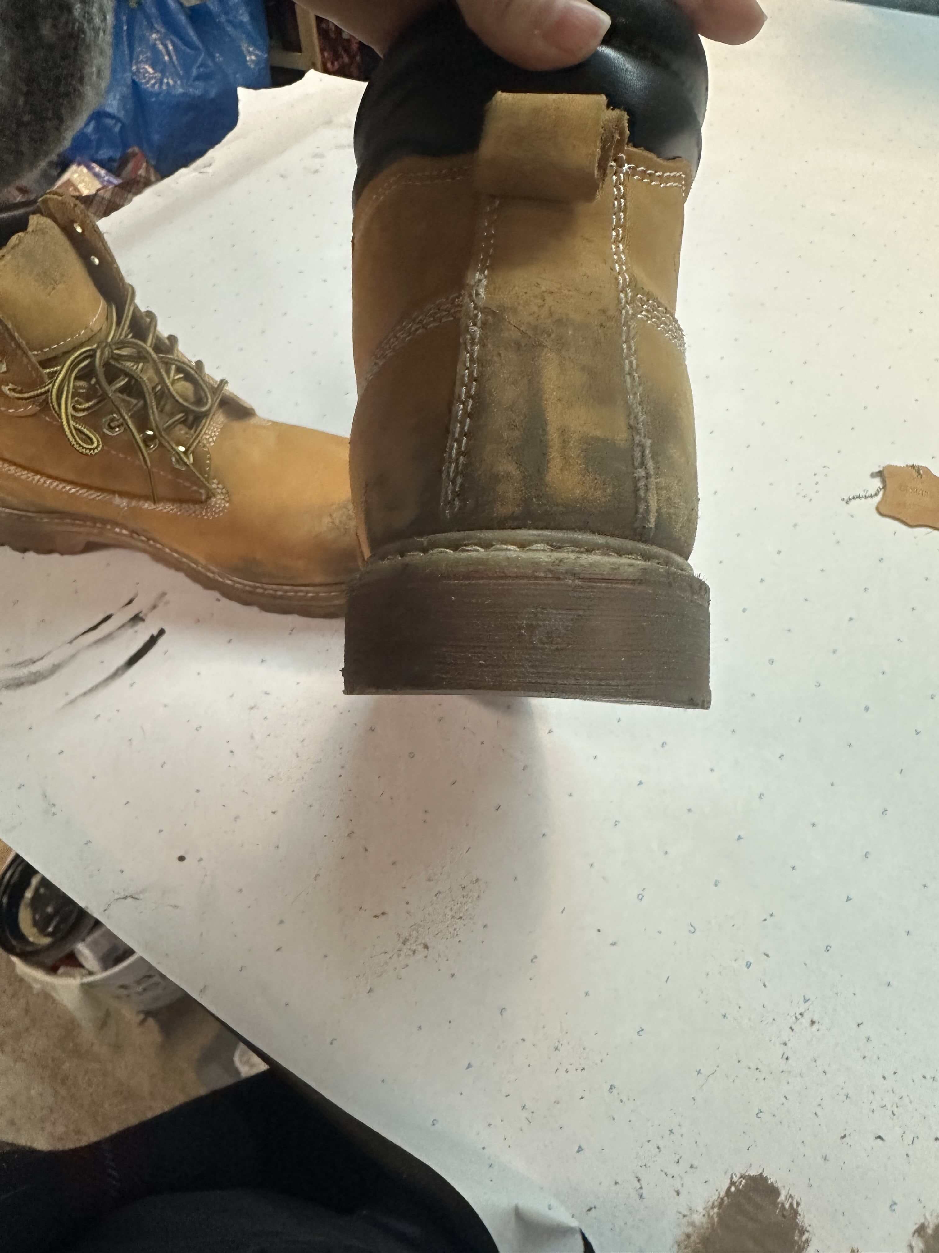 Earl's boots back view