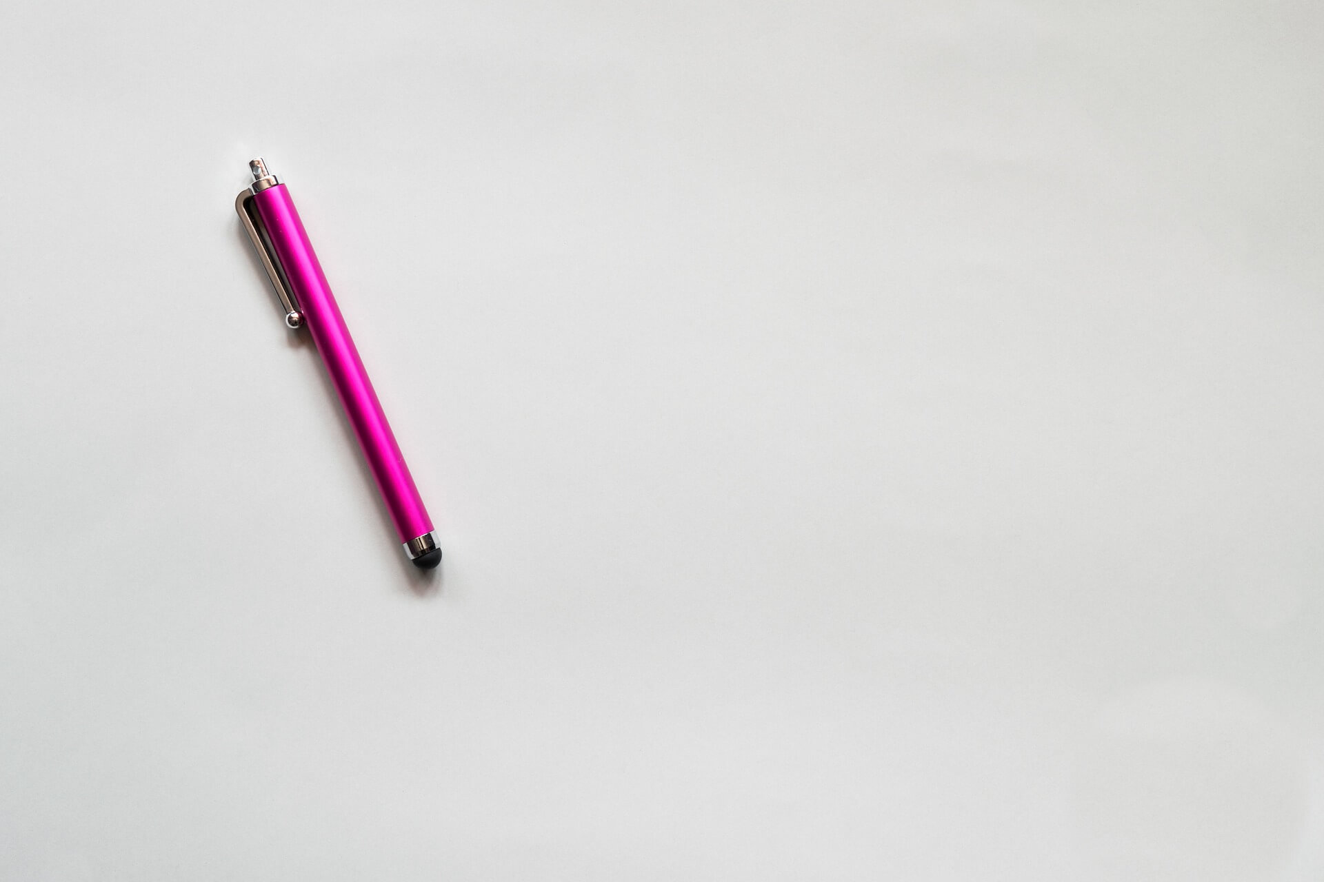 pink stylus pen