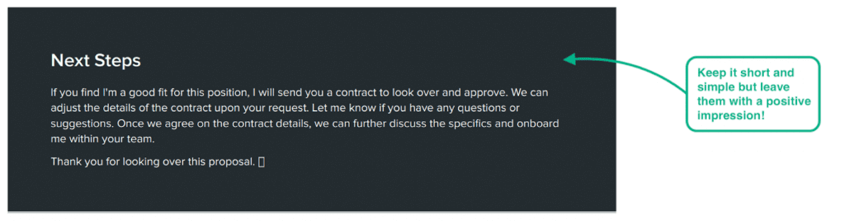 Brève et simple déclaration finale