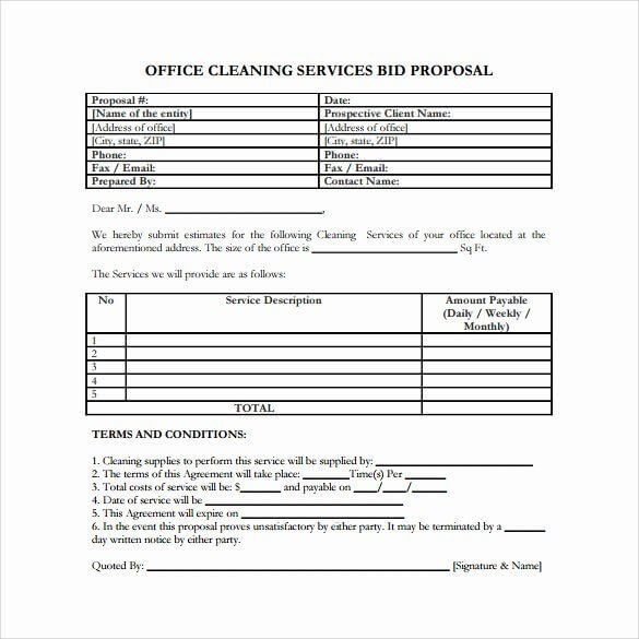 Exemple de modèle de proposition de services