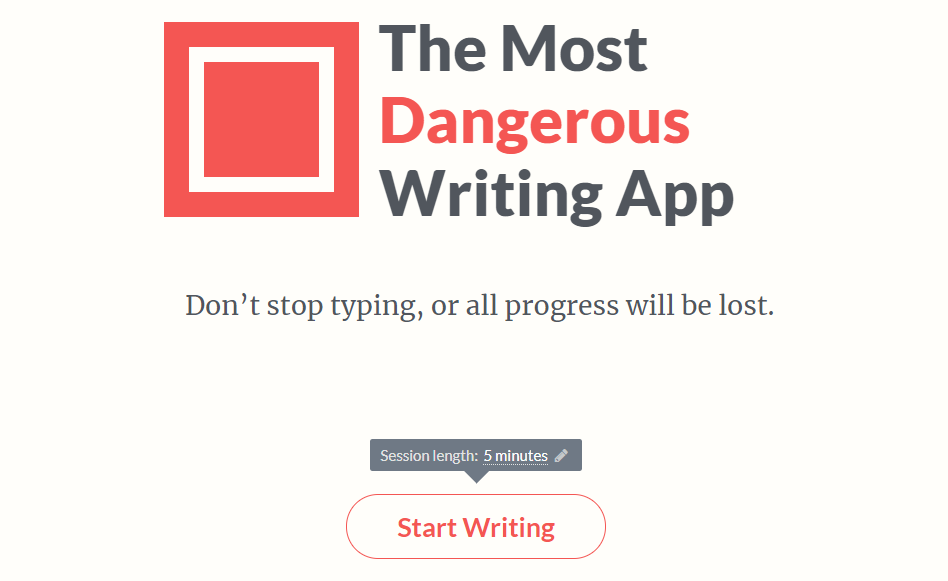The Most Dangerous Writing App