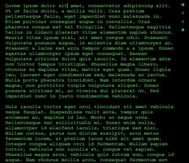 DarkRoom text editor