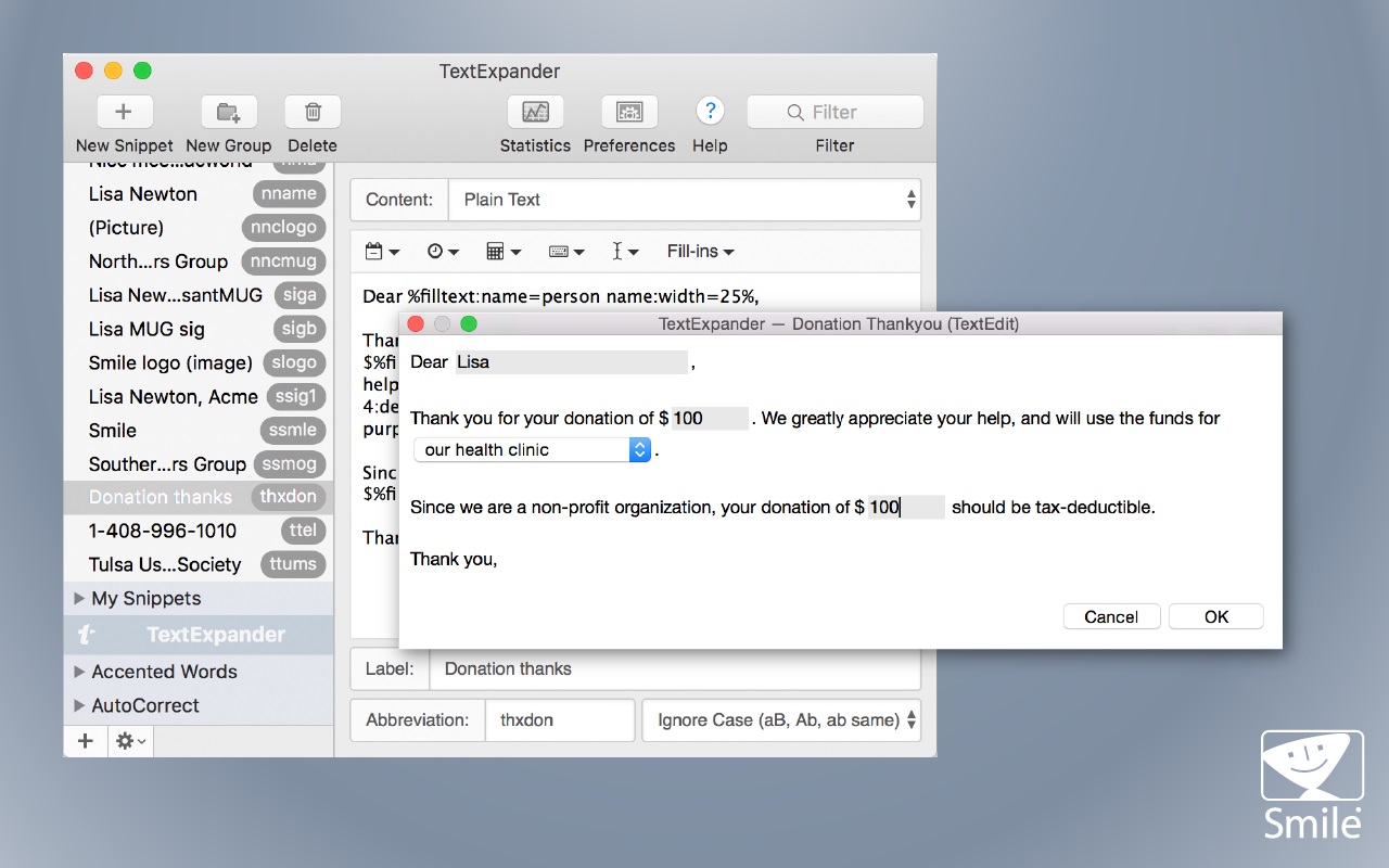 TextExpander