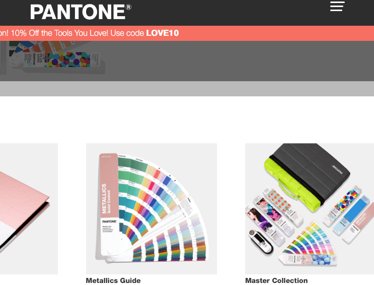 Guides de couleurs Pantone