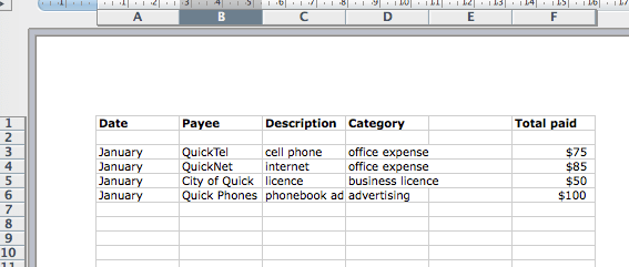 how to track expenses