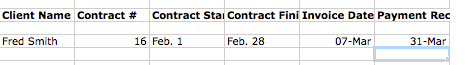 How to track contracts in Excel