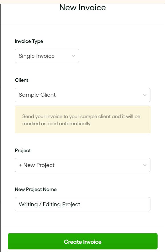 Un modèle de facture Bonsai, une fonctionnalité du logiciel de suivi du temps de travail d'une excellente agence numérique.