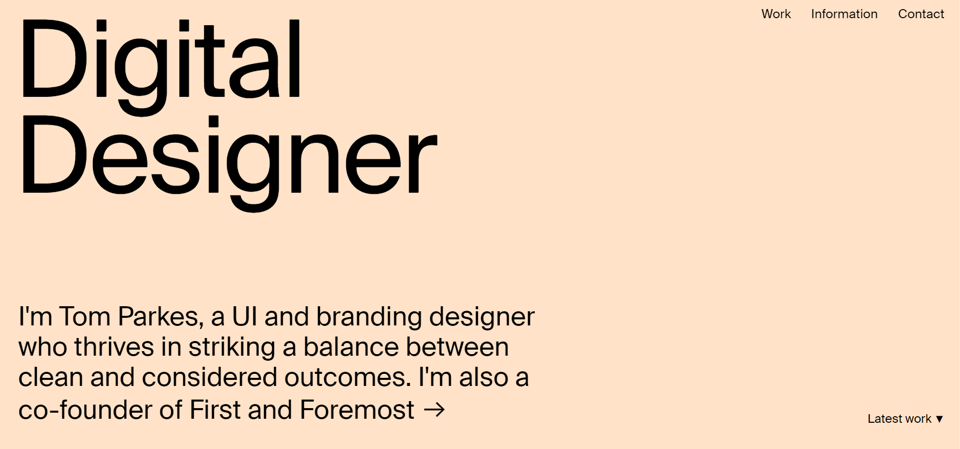 Tom Parkes brief introduction